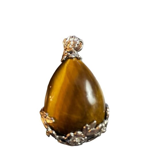 TIGER EYE WATER DROP PENDANT - Picture 2 of 5